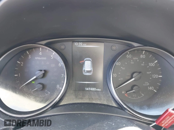 2017 Nissan Rogue S with VIN KNMAT2MT8HP608721, listed as a IAAI auction lot 41705227 with 147,480 mi miles and . Bid and sale history available at DreamBid. Image 7.