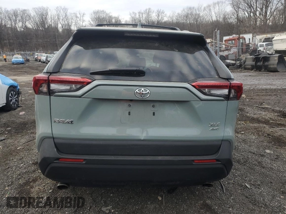 2019 Toyota RAV4 XLE with VIN 2T3P1RFVXKC040346, listed as a Copart auction lot 45932775 with 140,499 mi miles and Salvage Title. Bid and sale history available at carsss.com. Image 6.
