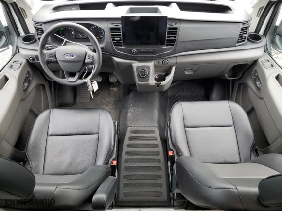 2023 Ford E-Transit Cargo Van with VIN 1FTBW9CK3PKA78425, listed as a Copart auction lot 56234154 with 6,961 mi miles and Salvage Title. Bid and sale history available at carsss.com. Image 8.