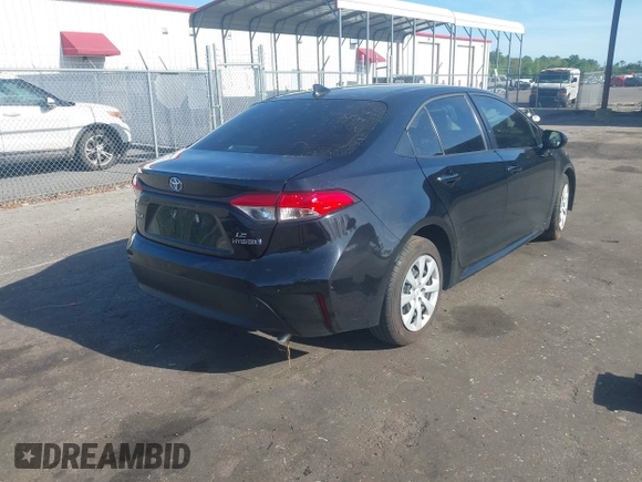 2023 Toyota Corolla Hybrid LE with VIN JTDBCMFE6P3014360, listed as a IAAI auction lot 41968846 with Not Provided miles. Bid and sale history available at carsss.com. Image 4.