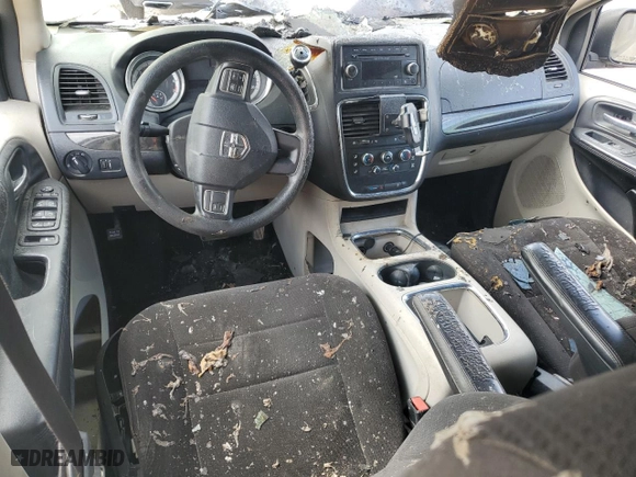 2013 Dodge Grand Caravan SXT with VIN 2C4RDGCG5DR522020, listed as a Copart auction lot 44208705 with 0 mi miles and Salvage Title. Bid and sale history available at carsss.com. Image 8.
