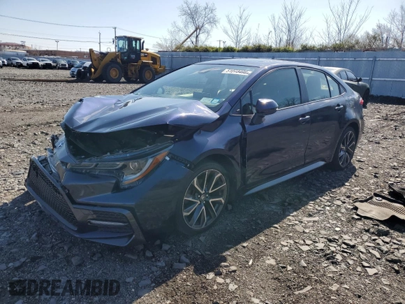 2020 Toyota Corolla SE with VIN JTDP4RCE4LJ034357, listed as a Copart auction lot 51273495 with 44,667 mi miles and Salvage Title. Bid and sale history available at carsss.com. Image 1.