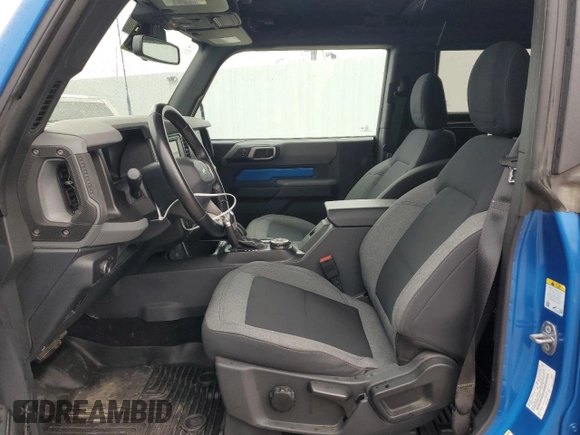 2022 Ford Bronco with VIN 1FMDE5CP6NLA87946, listed as a Copart auction lot 72008544 with 28,405 mi miles and Salvage Title. Bid and sale history available at DreamBid. Image 7.