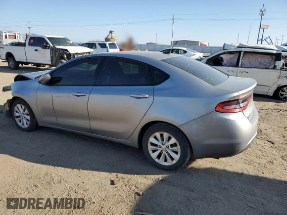 2014 Dodge Dart SXT with VIN 1C3CDFBB6ED860704, listed as a Copart auction lot 83371564 with 72,848 mi miles and Salvage Title. Bid and sale history available at carsss.com. Image 2.