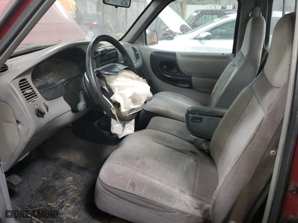 1995 Ford Ranger Splash with VIN 1FTCR10AXSPA71444, listed as a Copart auction lot 89157435 with 166,151 mi miles and Salvage Title. Bid and sale history available at carsss.com. Image 7.