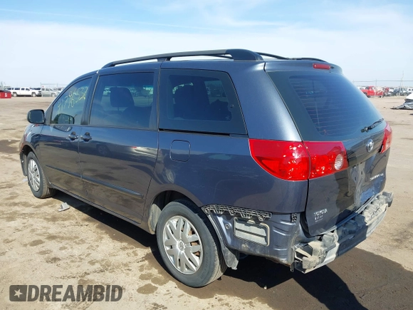 2009 Toyota Sienna CE with VIN 5TDZK23CX9S225555, listed as a IAAI auction lot 41796532 with 153,325 mi miles and . Bid and sale history available at DreamBid. Image 3.