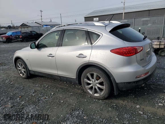 2014 Infiniti QX50 Journey with VIN JN1BJ0HR1EM190953, listed as a Copart auction lot 81457584 with 97,866 mi miles and Salvage Title. Bid and sale history available at carsss.com. Image 2.