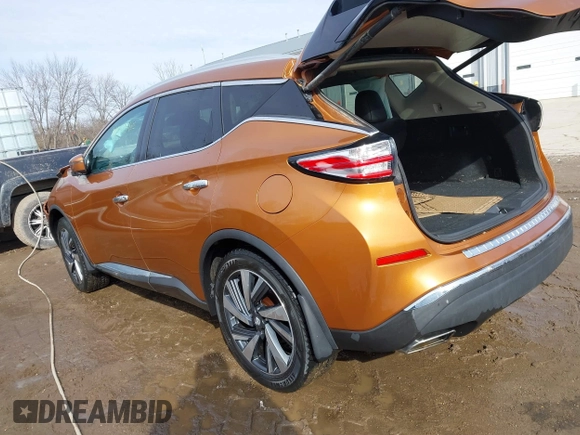 2017 Nissan Murano S with VIN 5N1AZ2MH6HN103570, listed as a IAAI auction lot 41534592 with 104,057 mi miles and . Bid and sale history available at DreamBid. Image 3.