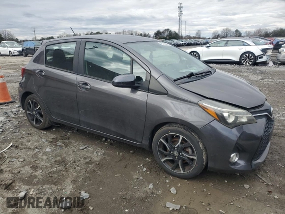 2016 Toyota Yaris L with VIN VNKKTUD30GA060285, listed as a Copart auction lot 48102435 with 122,339 mi miles and Salvage Title. Bid and sale history available at DreamBid. Image 4.