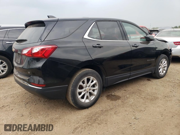 2018 Chevrolet Equinox LT with VIN 3GNAXJEV2JL100543, listed as a Copart auction lot 60306135 with 65,539 mi miles and Salvage title. Bid and sale history available at DreamBid. Image 3.