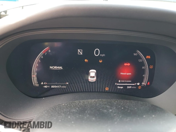 2025 Acura TLX w/A-Spec Package with VIN 19UUB6F53SA000588, listed as a Copart auction lot 46483245 with 5,417 mi miles and Salvage Title. Bid and sale history available at DreamBid. Image 9.