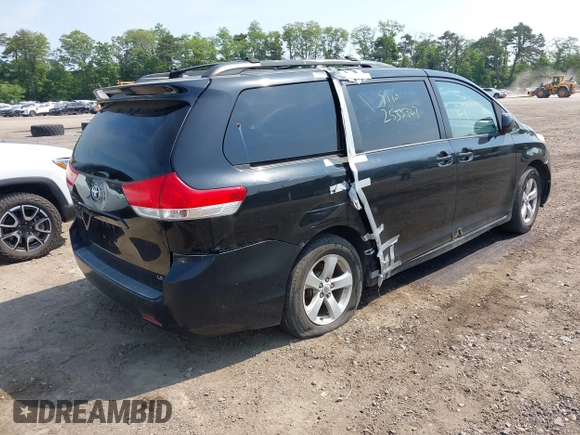 2011 Toyota Sienna LE AAS with VIN 5TDKK3DC1BS107728, listed as a IAAI auction lot 42454579 with Not provided miles and . Bid and sale history available at DreamBid. Image 4.
