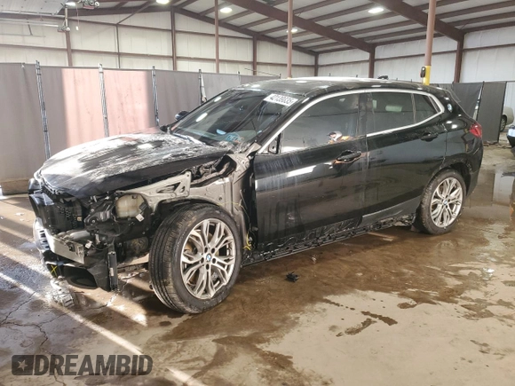 2022 BMW X2 xDrive28i with VIN WBXYJ1C07N5U38996, listed as a Copart auction lot 42139835 with 55,413 mi miles and Salvage Title. Bid and sale history available at carsss.com. Image 1.