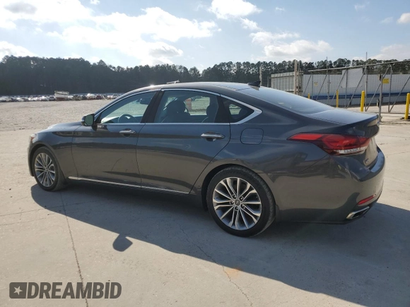 2017 Genesis G80 3.8L z VIN KMHGN4JE7HU199906, wystawiony jako Copart lot #84053374 z przebiegiem 117 132 mil mil oraz Szkoda całkowita • Salvage title. Historia ofert i sprzedaży dostępna na DreamBid. Obrazek 2.