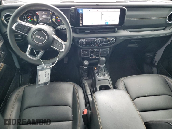 2024 Jeep Wrangler Sahara with VIN 1C4RJXP60RW122620, listed as a Copart auction lot 50622135 with 22,238 mi miles and Salvage Title. Bid and sale history available at DreamBid. Image 8.
