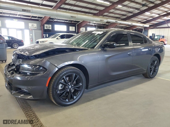 2022 Dodge Charger SXT with VIN 2C3CDXJGXNH143471, listed as a Copart auction lot 48845235 with 74,262 mi miles and Salvage Title. Bid and sale history available at carsss.com. Image 1.