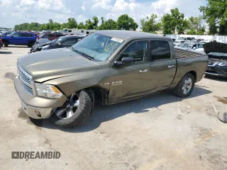 2013 Ram 1500 Big Horn with VIN 1C6RR7LT0DS599236, listed as a Copart auction lot 62298805 with Not provided miles and Salvage title. Bid and sale history available at DreamBid. Image 1.