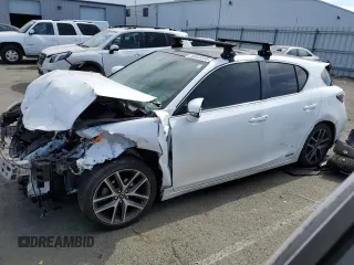 2016 Lexus CT 200h with VIN JTHKD5BHXG2263249, listed as a Copart auction lot 50649155 with 111,175 mi miles and Salvage Title. Bid and sale history available at carsss.com. Image 1.