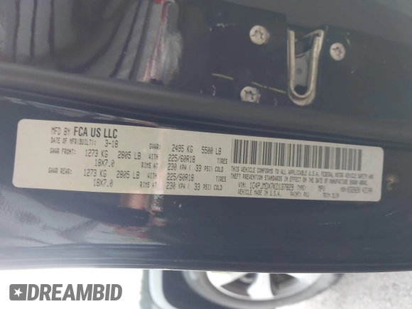 2019 Jeep Cherokee Limited with VIN 1C4PJMDX7KD137829, listed as a IAAI auction lot 42437417 with 143,214 mi miles and . Bid and sale history available at DreamBid. Image 9.