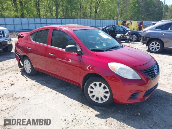 2014 Nissan Versa SV with VIN 3N1CN7AP3EL847465, listed as a IAAI auction lot 41988411 with 128,773 mi miles. Bid and sale history available at carsss.com. Image 1.