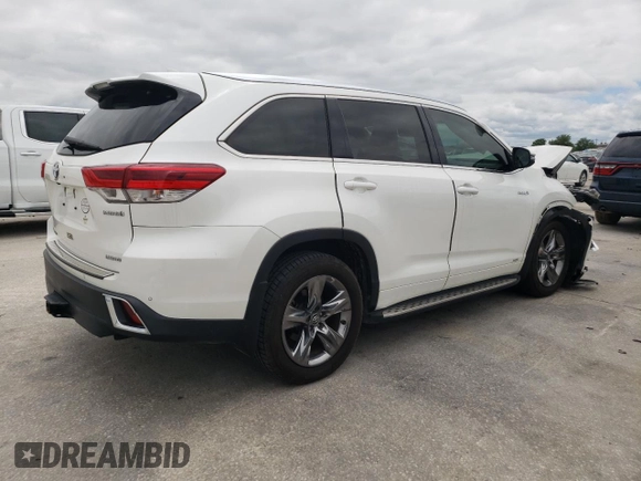 2019 Toyota Highlander Hybrid Limited with VIN 5TDDGRFH2KS056181, listed as a Copart auction lot 56202795 with 81,908 mi miles and Salvage title. Bid and sale history available at DreamBid. Image 3.
