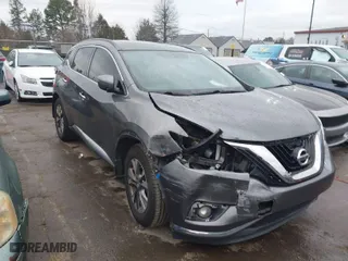 2016 Nissan Murano Platinum with VIN 5N1AZ2MG8GN127214, listed as a IAAI auction lot 41618015 with NaN miles. Bid and sale history available at carsss.com. Image 1.