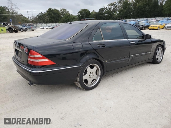 2002 Mercedes-Benz S-Class 5.0L with VIN WDBNG75J32A290483, listed as a Copart auction lot 79610994 with 194,508 mi miles and Salvage Title. Bid and sale history available at carsss.com. Image 3.