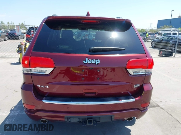2017 Jeep Grand Cherokee Overland with VIN 1C4RJFCTXHC676236, listed as a IAAI auction lot 42164645 with 94,658 mi miles and . Bid and sale history available at DreamBid. Image 16.