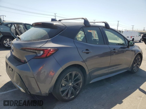 2023 Toyota Corolla Hatchback XSE with VIN JTNC4MBE4P3197390, listed as a Copart auction lot 60291254 with 4,556 mi miles and Salvage Title. Bid and sale history available at carsss.com. Image 3.