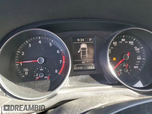 2018 Volkswagen Passat S with VIN 1VWAA7A35JC030157, listed as a Copart auction lot 46951325 with 82,131 mi miles and Non repairable. Bid and sale history available at DreamBid. Image 9.