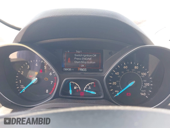 2018 Ford Escape Titanium with VIN 1FMCU9J99JUD43804, listed as a IAAI auction lot 41101250 with 56,438 mi miles and . Bid and sale history available at DreamBid. Image 7.