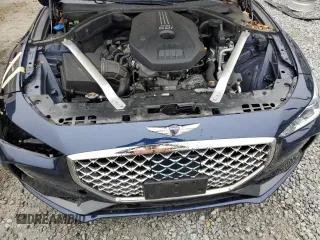 2021 Genesis G70 2.0T with VIN KMTG34LA5MU075357, listed as a Copart auction lot 52603054 with 23,112 mi miles and Salvage Title. Bid and sale history available at carsss.com. Image 11.