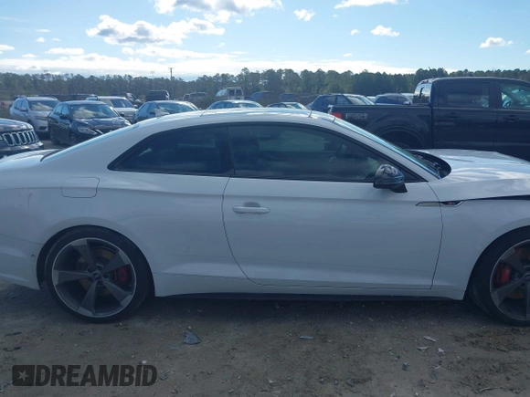 2019 Audi S5 Prestige with VIN WAUR4AF54KA005345, listed as a IAAI auction lot 41722478 with 53,414 mi miles and . Bid and sale history available at DreamBid. Image 13.