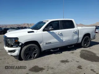2021 Ram 1500 Big Horn with VIN 1C6RRFFGXMN747951, listed as a Copart auction lot 49346365 with 50,390 mi miles and Salvage title. Bid and sale history available at DreamBid. Image 1.