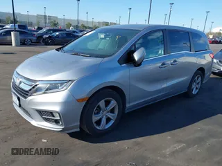 2018 Honda Odyssey EX-L with VIN 5FNRL6H71JB089289, listed as a IAAI auction lot 41813322 with 94,933 mi miles and . Bid and sale history available at DreamBid. Image 19.