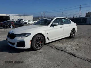 2023 BMW 5 Series 530e with VIN WBA13AG02PCL73814, listed as a Copart auction lot 86818824 with Not provided miles and Salvage title. Bid and sale history available at DreamBid. Image 1.