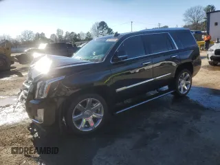 2018 Cadillac Escalade Premium Luxury with VIN 1GYS3CKJ4JR224581, listed as a Copart auction lot 46314255 with 104,787 mi miles and Salvage Title. Bid and sale history available at carsss.com. Image 1.