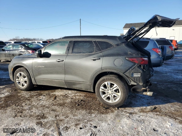 2019 Chevrolet Blazer with VIN 3GNKBHRS3KS600309, listed as a Copart auction lot 88912955 with 52,652 mi miles and Clean Title. Bid and sale history available at carsss.com. Image 2.
