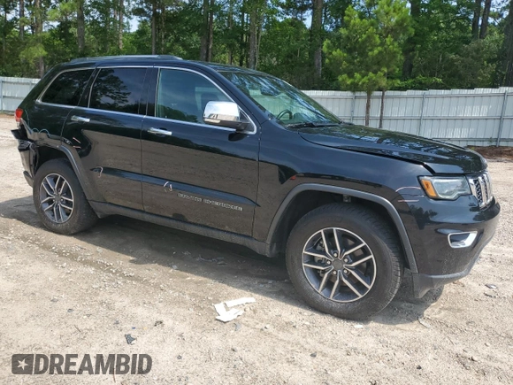 2019 Jeep Grand Cherokee Limited with VIN 1C4RJFBG5KC640076, listed as a Copart auction lot 60709855 with 150,636 mi miles and Salvage title. Bid and sale history available at DreamBid. Image 4.