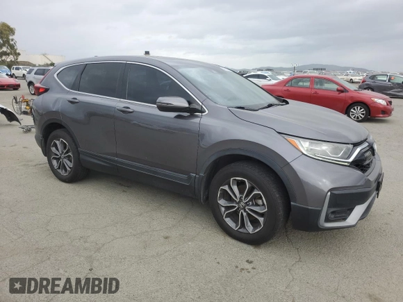 2020 Honda CR-V EX with VIN 2HKRW2H59LH671546, listed as a Copart auction lot 48035615 with 143,298 mi miles and Salvage Title. Bid and sale history available at carsss.com. Image 4.