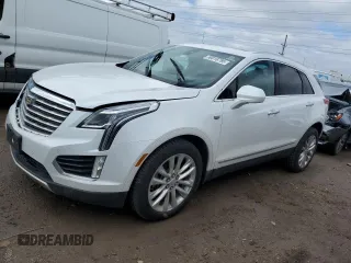 2017 Cadillac XT5 Platinum AWD z VIN 1GYKNFRSXHZ221365, wystawiony jako Copart lot #50018785 z przebiegiem 105 587 mil mil oraz Szkoda całkowita • Salvage title. Historia ofert i sprzedaży dostępna na DreamBid. Obrazek 1.