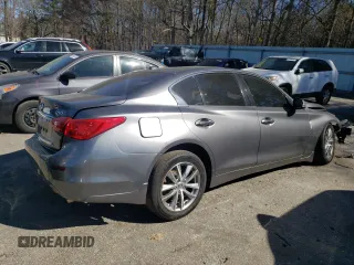 2015 Infiniti Q50 Premium with VIN JN1BV7AP8FM343934, listed as a Copart auction lot 46954845 with 168,593 mi miles and Salvage Title. Bid and sale history available at DreamBid. Image 3.