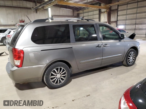 2011 Kia Sedona EX with VIN KNDMH4C79B6398495, listed as a Copart auction lot 47064174 with 169,328 mi miles and Salvage Title. Bid and sale history available at carsss.com. Image 3.