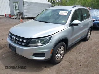 2016 Volkswagen Tiguan S with VIN WVGBV7AX1GW523335, listed as a IAAI auction lot 42091690 with 165,495 mi miles and . Bid and sale history available at DreamBid. Image 17.