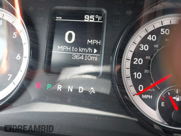 2024 Ram 1500 Warlock with VIN 1C6RR6LG6RS142337, listed as a IAAI auction lot 42734480 with 36,410 mi miles and . Bid and sale history available at DreamBid. Image 15.