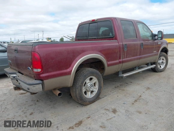 2005 Ford F-250 XL with VIN 1FTSW21P45EC40063, listed as a IAAI auction lot 42808087 with 191,715 mi miles and . Bid and sale history available at DreamBid. Image 4.