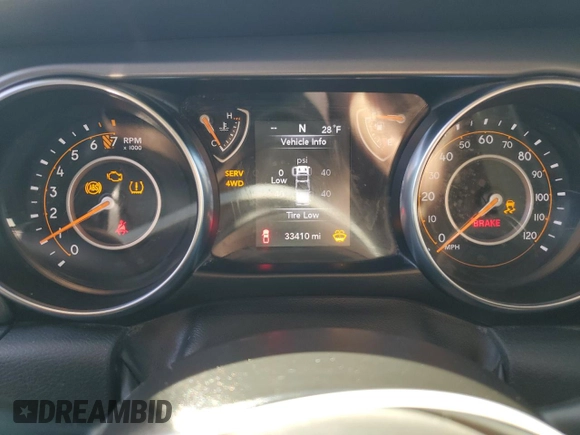2022 Jeep Gladiator Texas Trail with VIN 1C6HJTAG1NL128872, listed as a Copart auction lot 47757625 with 33,410 mi miles and Salvage title. Bid and sale history available at DreamBid. Image 9.