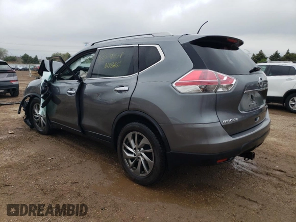 2015 Nissan Rogue SL с VIN 5N1AT2MV2FC897029, выставлен на аукционе Copart как лот 55111715 с пробегом Не указан миль и Списание • Salvage title. История ставок и продаж доступна на DreamBid. Изображение 2.