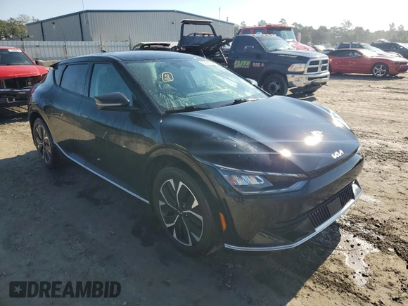 2022 Kia EV6 Wind with VIN KNDC34LA1N5062291, listed as a Copart auction lot 72363744 with 36,494 mi miles and Salvage Title. Bid and sale history available at carsss.com. Image 4.