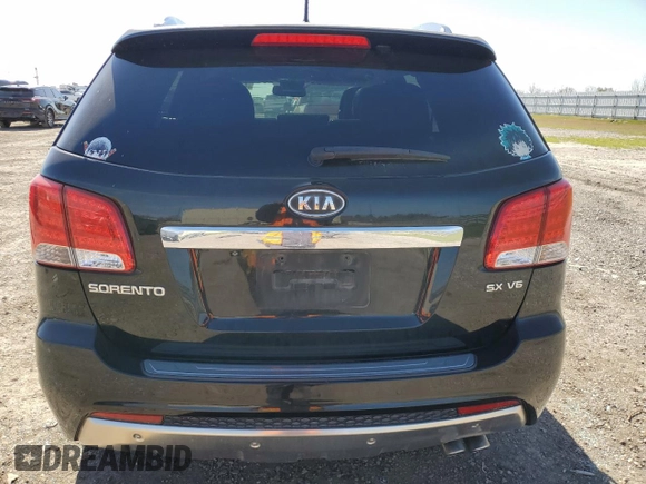 2012 Kia Sorento SX with VIN 5XYKW4A24CG188745, listed as a Copart auction lot 47576515 with 221,592 mi miles and Salvage Title. Bid and sale history available at carsss.com. Image 6.